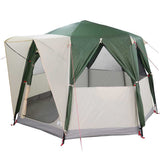 Vidaxl huisje tent met dak met opslag groen en wit 320 x 320 x 203 cm