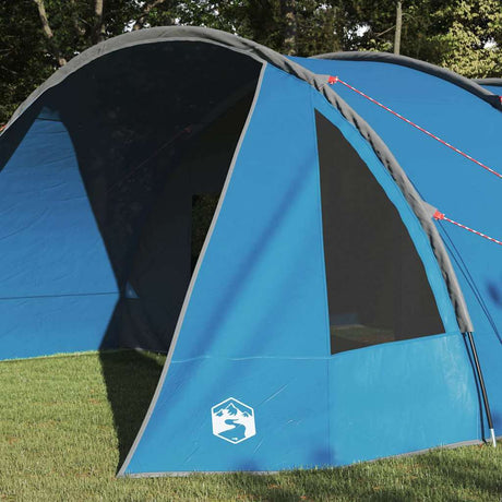 Vidaxl tunneltent met dak met opslag blauw en grijs 778 x 356 x 210 cm