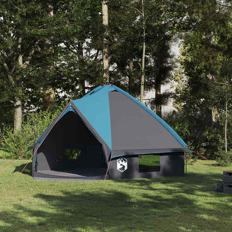 Vidaxl teepee tent met dak blauw en grijs 490 x 410 x 210 cm