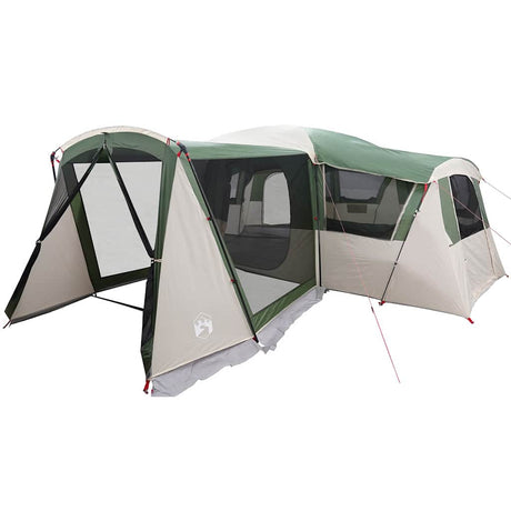 Vidaxl gezinstent met dak met opslag groen en wit 745 x 700 x 217 cm