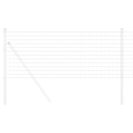 Vidaxl euro hek 0,4 x 10 m pvc-gecoat ijzer