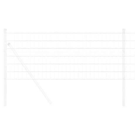 Vidaxl euro hek 0,8 x 10 m pvc-gecoat ijzer