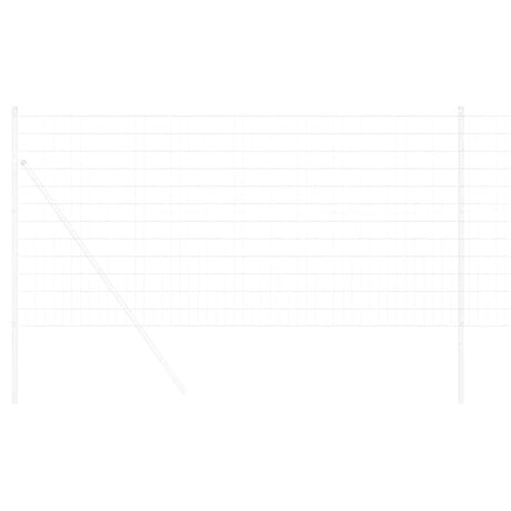 Vidaxl euro hek 1,2 x 25 m pvc-gecoat ijzer