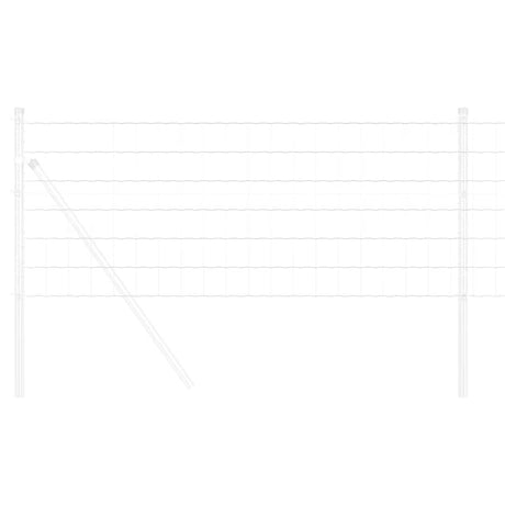 Vidaxl euro hek 0,6 x 25 m pvc-gecoat ijzer