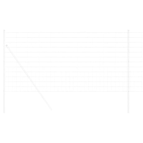 Vidaxl euro hek 1,2 x 25 m pvc-gecoat ijzer