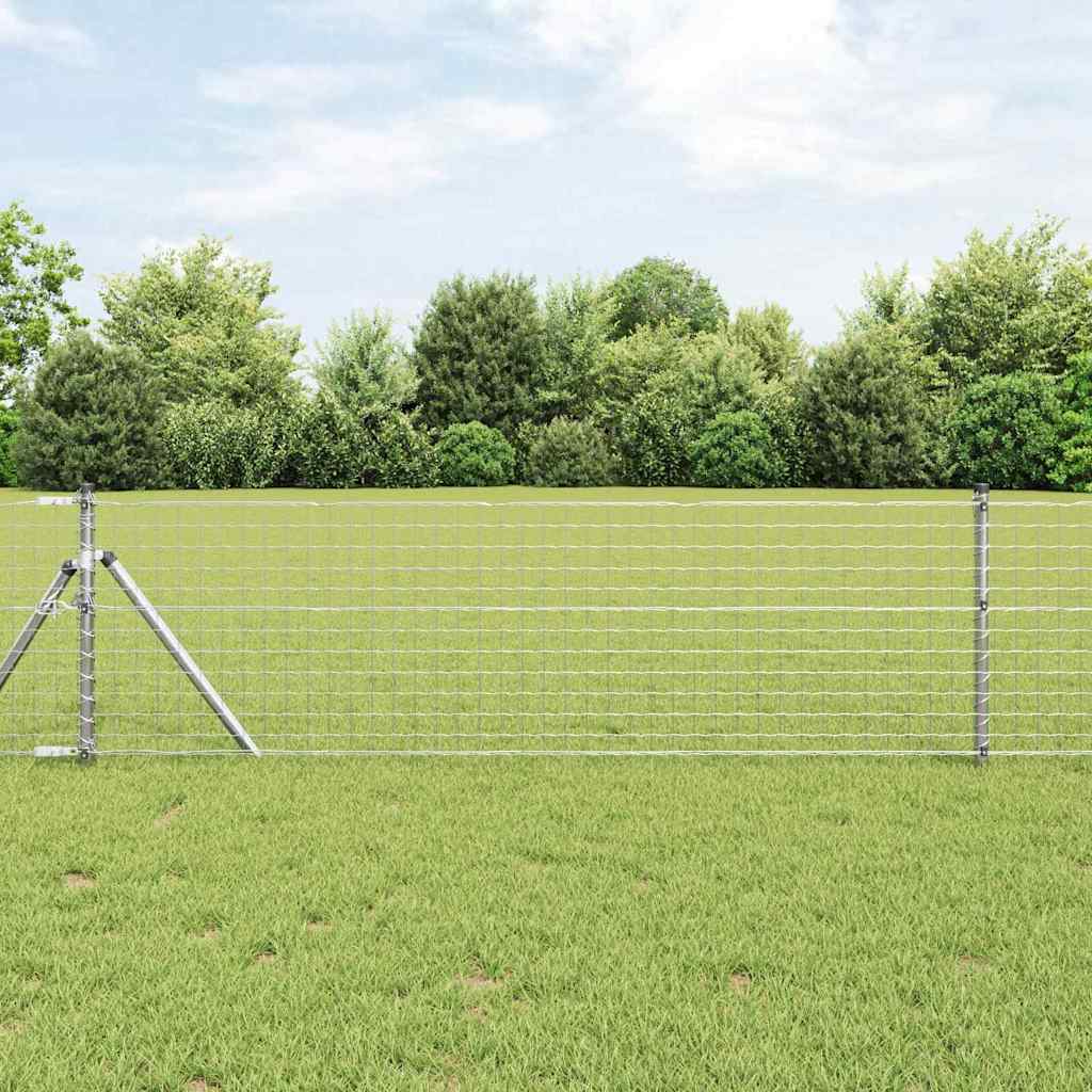 Vidaxl euro hek 0,4 x 50 m pvc-gecoat ijzer