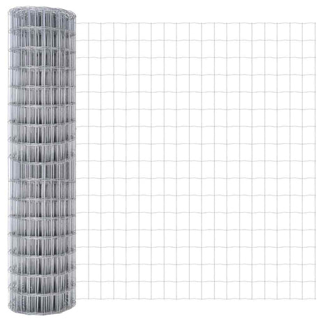 Vidaxl euro hek 1,2 x 25 m pvc-gecoat ijzer