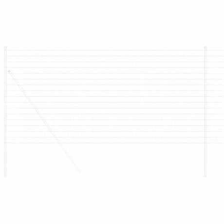 Vidaxl euro hek 1,2 x 25 m pvc-gecoat ijzer
