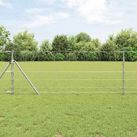 Vidaxl weidehekwerk zilver 25 x 0,8 m gegalvaniseerd staal