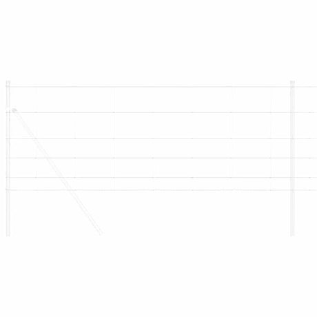 Vidaxl weidehekwerk zilver 25 x 0,8 m gegalvaniseerd staal
