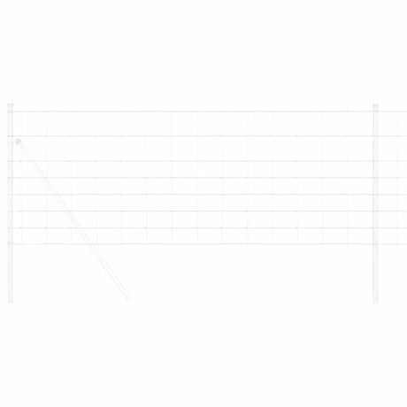 Vidaxl weidehekwerk zilver 25 x 0,8 m gegalvaniseerd staal