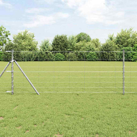 Vidaxl weidehekwerk zilver 25 x 0,8 m gegalvaniseerd staal