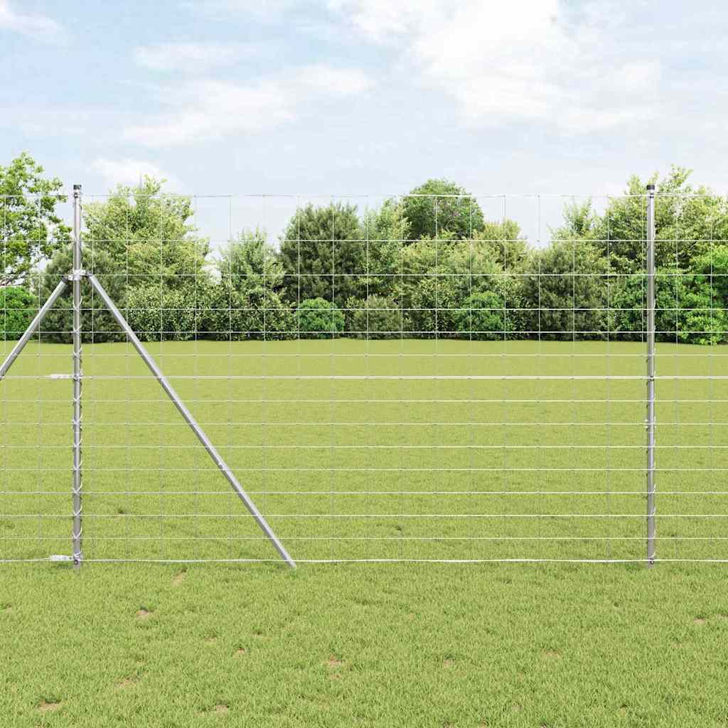 Vidaxl weidehekwerk zilver 25 x 1,6 m gegalvaniseerd staal