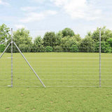 Vidaxl weidehekwerk zilver 25 x 1,6 m gegalvaniseerd staal
