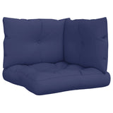 Vidaxl palletkussens 3 st oxford stof marineblauw