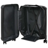 Vidaxl koffer met slot zwart 43 x 27 x 66 cm abs kunststof