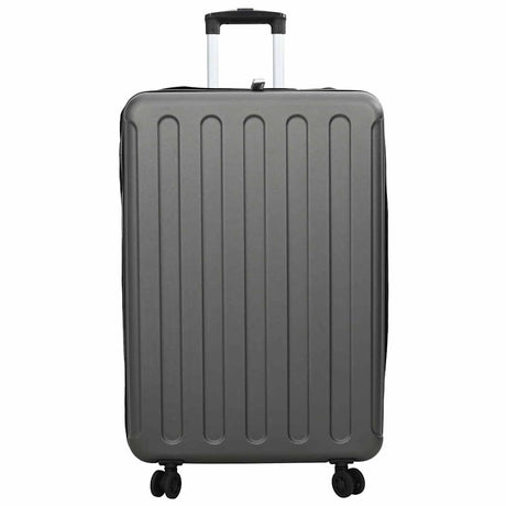 Vidaxl koffer met slot donkergrijs 50 x 30 x 76 cm abs kunststof