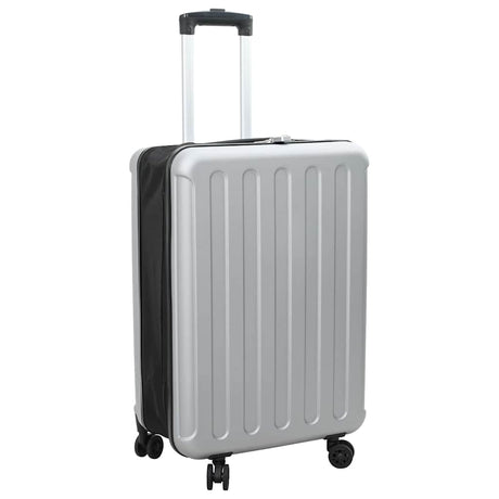 Vidaxl koffer met slot zilver 43 x 27 x 66 cm abs kunststof