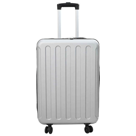 Vidaxl koffer met slot zilver 43 x 27 x 66 cm abs kunststof