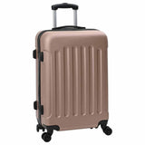 Vidaxl koffer met slot 3 pcs rose gold 50 x 31 x 78 cm abs kunststof