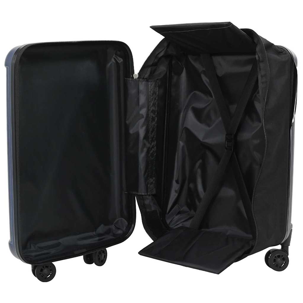 Vidaxl koffer met slot donkerblauw 43 x 27 x 66 cm abs kunststof