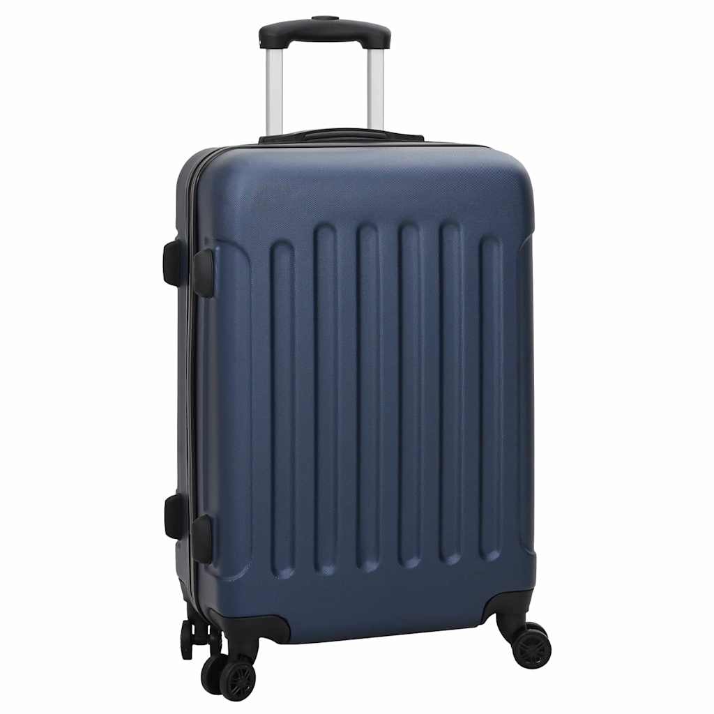 Vidaxl koffer met slot 3 pcs donkerblauw 50 x 31 x 78 cm abs kunststof