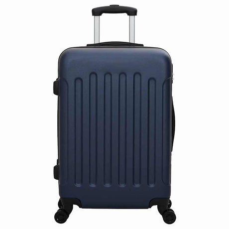 Vidaxl koffer met slot 3 pcs donkerblauw 50 x 31 x 78 cm abs kunststof