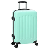 Vidaxl koffer met slot 3 pcs mintgroen 50 x 31 x 78 cm abs kunststof