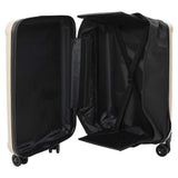 Vidaxl koffer met slot champagne 43 x 27 x 66 cm abs kunststof