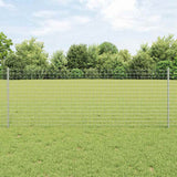 Vidaxl afrasteringspaal 11 pcs zilver 80 cm staal
