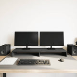Vidaxl monitorstandaard zwart eiken 100x27x10 cm bewerkt hout