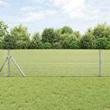 Vidaxl gelaste draadhek zilver 0.6 x 25 m
