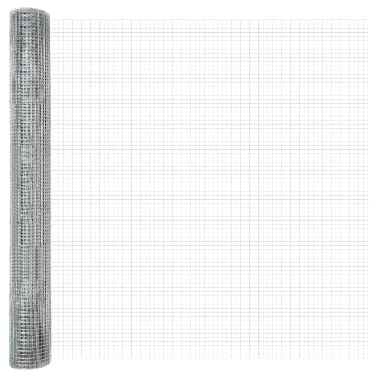 Vidaxl gelaste draadhek zilver 1 x 50 m