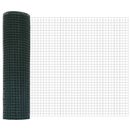 Vidaxl gelaste draadhek groen 0.8 x 10 m