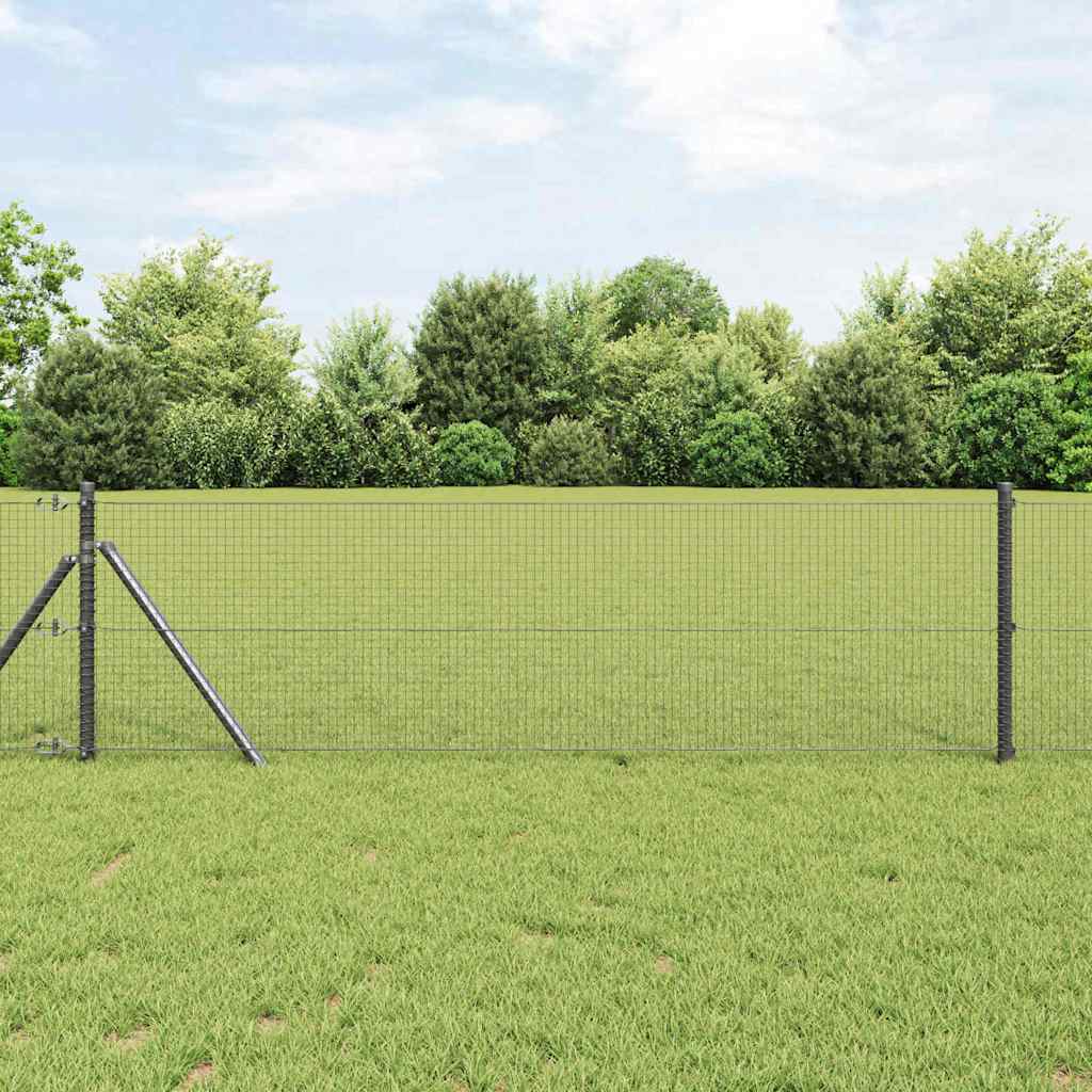 Vidaxl gelaste draadhek grijs 0.6 x 10 m