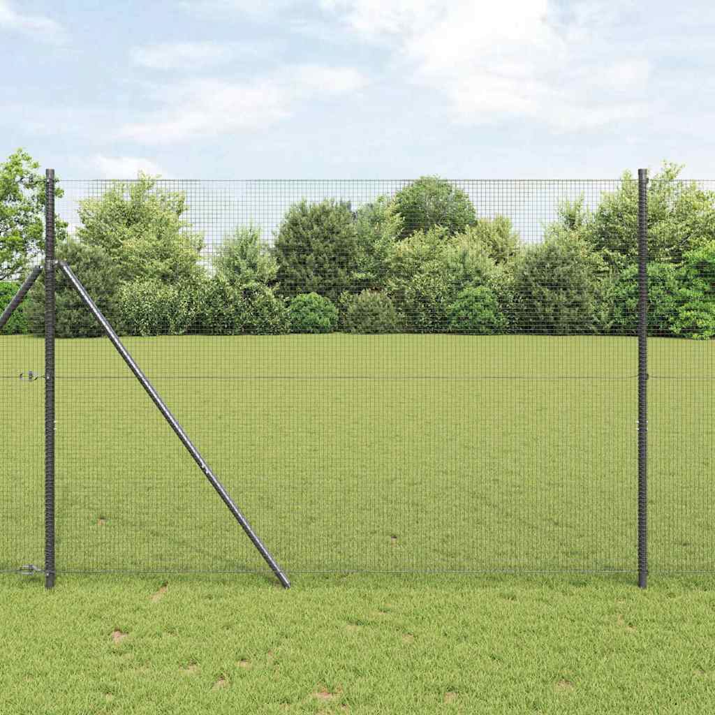 Vidaxl gelaste draadhek grijs 1.6 x 10 m