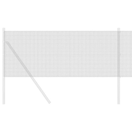 Vidaxl gelaste draadhek grijs 0.8 x 25 m