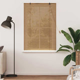 Vidaxl rolgordijn met gordijnen bruin 100 x 160 cm bamboe