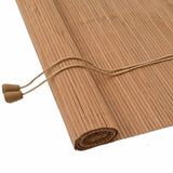 Vidaxl rolgordijn met gordijnen bruin 120 x 220 cm bamboe