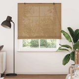 Vidaxl rolgordijn met gordijnen bruin 150 x 220 cm bamboe