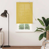 Vidaxl rolgordijn met gordijnen geel 80 x 220 cm bamboe