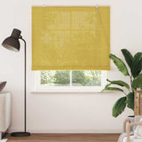 Vidaxl rolgordijn met gordijnen geel 140 x 220 cm bamboe