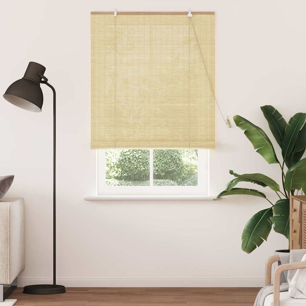 Vidaxl rolgordijn met gordijnen natuur 120 x 220 cm bamboe