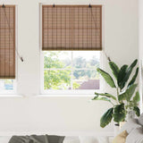 Vidaxl rolgordijn met gordijnen bruin 110 x 220 cm bamboe