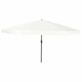 Vidaxl tuinparasol zand 395 x 395 x 245 cm polyester en staal