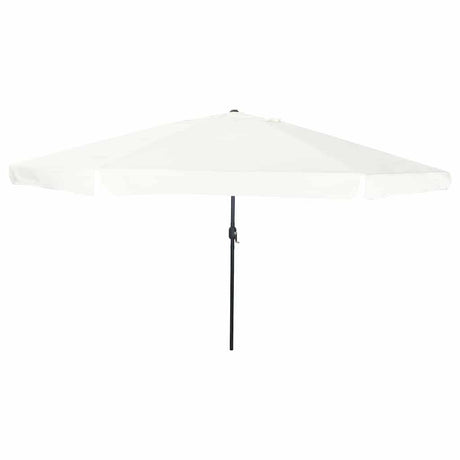 Vidaxl tuinparasol zand 395 x 395 x 245 cm polyester en staal