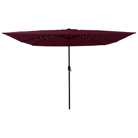 Vidaxl tuinparasol bordeaux rood 295 x 295 x 245 cm polyester en staal
