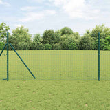 Vidaxl euro hek groen 1,2 x 10 m pvc-gecoat ijzer