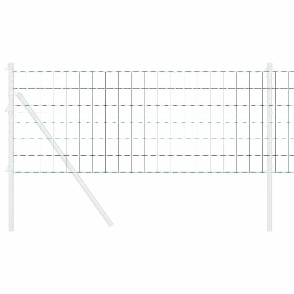 Vidaxl euro hek groen 0,8 x 25 m pvc-gecoat ijzer