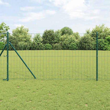 Vidaxl euro hek groen 1,2 x 25 m pvc-gecoat ijzer